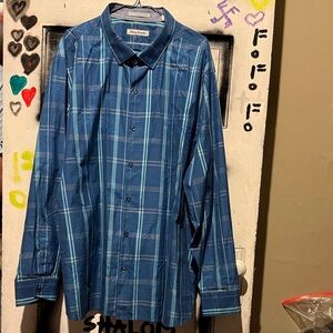 Tommy Bahama Blue Plaid Men's Shirt
